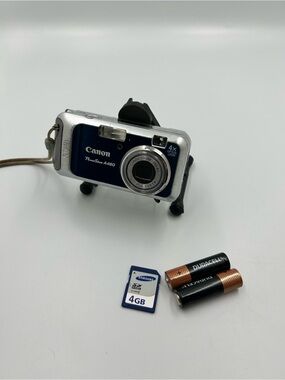 Canon PowerShot A460 Silver & Blue Digital Camera